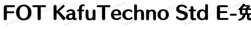 FOT KafuTechno Std E字体转换
